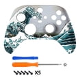 thumbnail image 3 of eXtremeRate The Great Wave Replacement Front Housing Cover for Xbox Core Controller Wireless, 3 of 8