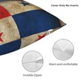 thumbnail image 4 of Decorative Throw Pillow Cover Grunge Retro Panama Flag Square Pillowcases Cushion for Farmhouse Home Decor 24"x24", 4 of 7