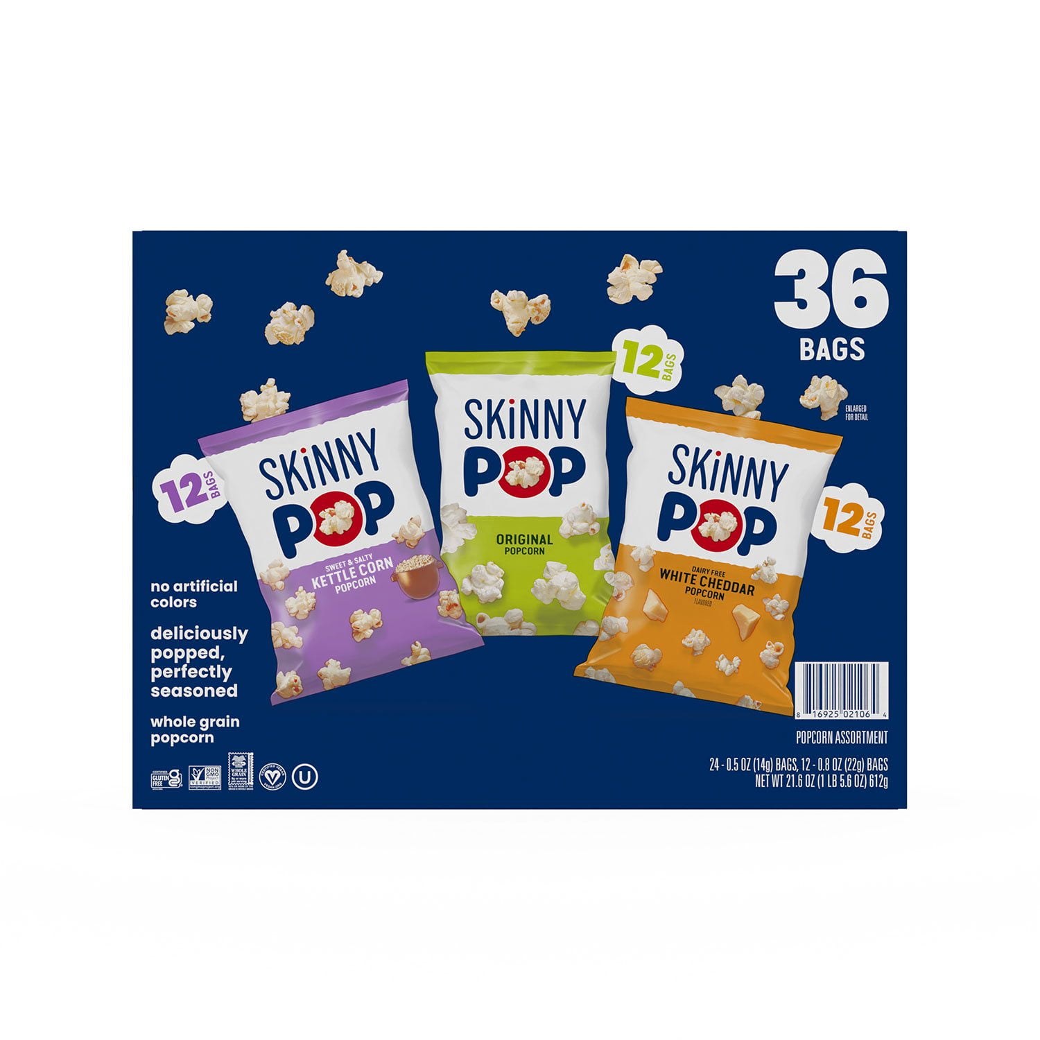 SkinnyPop Popcorn Variety Snack Pack (36 pk.)