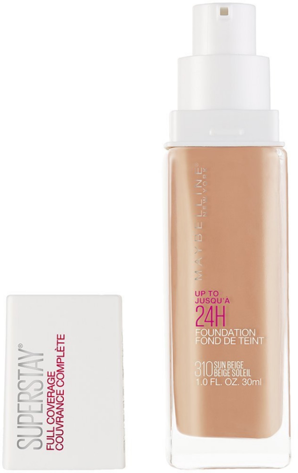 Maybelline New York Super Stay Full Coverage Foundation, Sun Beige 1 oz (Pack of 2)