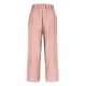 thumbnail image 5 of Amzcrzy Pantalones De Lino Mujer Capri Rayas Moda Pierna Recta Ligeros Holgados Casuales Playa Vacaciones Verano Con Bolsillos Tallas S-2XL Naranja, 5 of 5