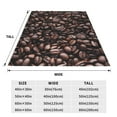 thumbnail image 5 of Bingfone Coffee Bean Print Flannel Fleece Blanket Throw Blanket For Bed,Sofa,Couch,Travel,Camping(40"X30"), 5 of 9