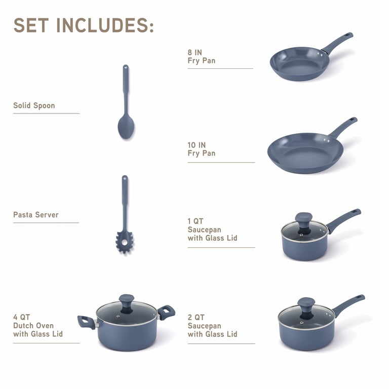 Elements by Thyme & Table 10-Piece Ceramic Nonstick Set photo 3