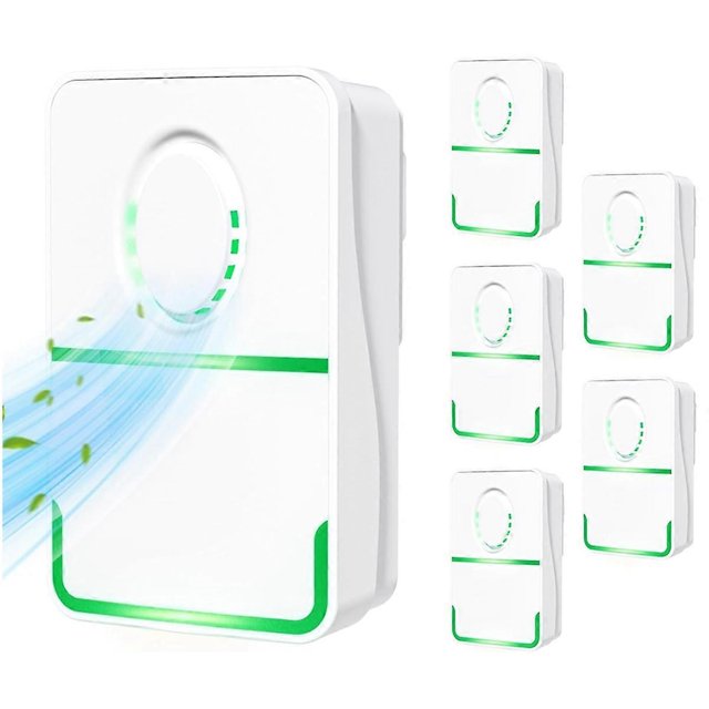 6Pack Air Purifier Plug in,Negative Air Ionizer for Home Use,Mini Filterless Mobile Air Cleaner with Green Light US Plug_Kvalitetsprodukter-White
