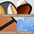 thumbnail image 5 of Ryvnso 4 Pcs Baseball Football Bathroom Shower Curtain Set with 12 Hooks Bath Mat Toilet Lid Cover, 5 of 8