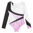 thumbnail image 4 of DPOIS Girls Long Sleeve Gymnastics Leotard Dance Biketards Unitard Bodysuit, 4 of 6