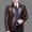 A92 Brown, variant on Men's PU Faux Leather Jacket Classic Turn Down Collar Casual Motorcycle Moto Coat Full Zip Outerwear for Fall Winter Vintage Windproof Standard Fit
