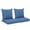 Blue, variant on Outdoor Loveseat Cushion Set, 48 x 24 inch, Water Repellent Patio Furniture Cushions Replacement with Removable Cover(yellowish- white)