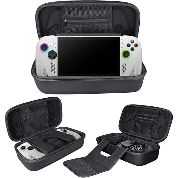 Portable Carrying Case Travel Bag Protective Cover Hard Shell for ROG Xbox Ally X/Ally Gaming Handheld,Charger,Game Cards,Accessories,Black