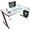 White, variant on NALYL Gaming Computer Desk with Carbon Fiber Surface, Gaming Table Z Shaped Pc Home Office with Cup Holder&Headphone Hook(44 Inch, Red)