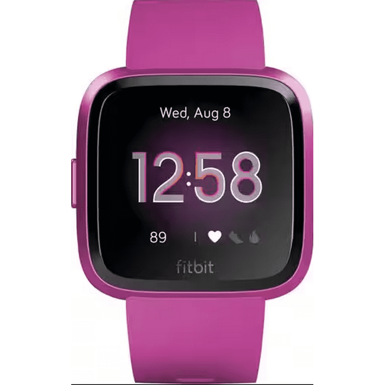 fitfit - fitbit versa lite edition スマートウォッチ Fitbit Versa Lite Edition Smartwatch Watch with S & L Bands