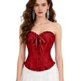 thumbnail image 2 of Bustier Élégant pour Soirée Formelle, Corset avec devant en Dentelle et Fermeture à Trois Crochets, 2 of 8