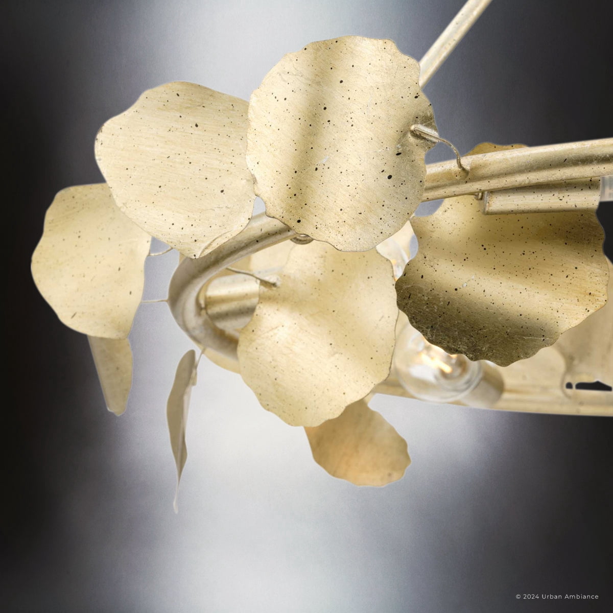 Luxury Eclectic Ceiling Light, Gilded Silver, UHP4998