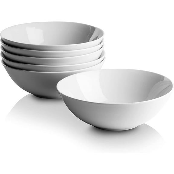 Simply White 7" Coupe Cereal Bowl, Set of 6