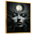 thumbnail image 2 of Designart "Eternal Eclipse In Surrealistic Portrait" Surrealism Floater Framed Canvas Wall Art, 2 of 5