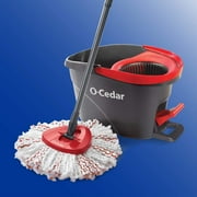 O-Cedar EasyWring Deep Clean Microfiber Spin Mop with Bucket System and 1 Extra Mop Head Refill