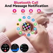 2026 New Smart Watch fits for Android and Iphone, 1.27 Smartwatch, Answer/Make Calls/100 Sports Modes/Message Reminder,IP68 Waterproof Fitness Tracker for Women, Gold