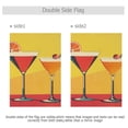 thumbnail image 4 of Yayeee Garden Flag 12" x 18" Double Sided Outdoor Yard Lawn Holiday Decorations, Orange Cocktails, 4 of 6
