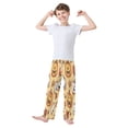 thumbnail image 3 of Boy's Pajama Pants Boys' Long Sleep Pants Children's Pajama Pants Loose Fitting Pajama Pants are Convenient to Put on and Take off L Halloween Grimace Pumpkin, 3 of 9
