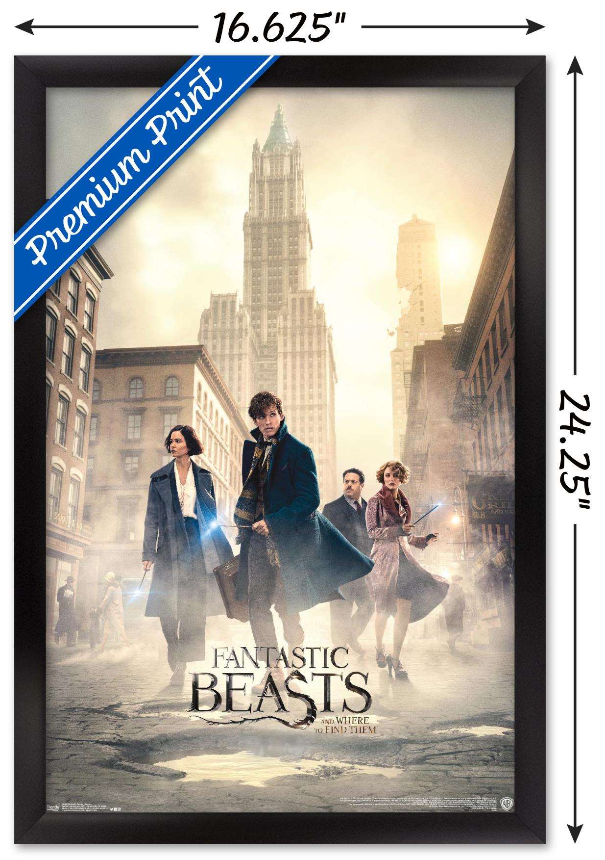 Fantastic Beasts And Where To Find Them - Streets Wall Poster, 14.725" x 22.375", Framed
