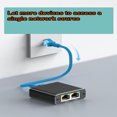 thumbnail image 3 of Gigabit network with 1/2 Ethernet ports, RJ45 Ethernet cable, broadband network routing, 1/2 splitter adapter, 3 of 5
