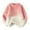 Pink, variant on HAiming Girls Fuzzy Sweater Knit Long Sleeve Crew Neck Pullover Soft Stretch Gradient Casual Warm Cute Tops