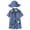 a11-Blue, variant on KPOPLK Toddler Boys Clothes 3 Piece Animal Print Button-down Shirt Outfits with Elastic Waist Shorts Hat 3T 4T 5T 6T 7T Size 6-7 Years