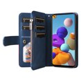 thumbnail image 4 of Compatible with Samsung Galaxy A21S Wallet Case with Card Slots PU Leather Zipper Flip Folio Cover, 4 of 5