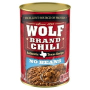 WOLF BRAND Chili No Beans, Chili Without Beans, 38.5 oz Can