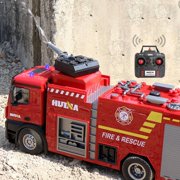 1/14 Scale Rc Box Water Sprayable Fire Truck Car Toy Model with Battery for Gift