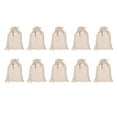 thumbnail image 1 of ANGGREK 10 Pcs Sac en Coton et Lin Petit Sac de Rangement à Cordon 9 X 6.7 Po Sac de Rangement Réutilisable pour Pain Fleurs, Sacs avec Cordon, Sacs de Rangement Réutilisables, 1 of 8