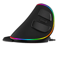 thumbnail image 1 of Mouse vertical Delux Ergonomic Series M618Plus RGB Xtellar negro, 1 of 3