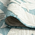 thumbnail image 7 of 2x3 Water Resistant, Small Indoor Outdoor Rugs for Patios, Front Door Entry, Entryway, Deck, Porch, Balcony | Outside Area Rug for Patio | Aqua, Floral | Size: 1'11'' x 3', 7 of 7