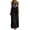 Black, variant on Sleeveless Maxi Dresses for Women Embroidered Patchwork Full Length Dress with Pockets Casual Square Neck Boho Dresses Navy S