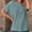 Blue, variant on VISALY Turtleneck Sweatshirt Tunic Sweatshirt Sweaters for Women Casual Crew Neck Short Sleeve Sweater Lightweight Knit Batwing Fall Tops Soft Sweaters Womens Sweatshirt Women Pullover Sweaters A L