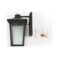 thumbnail image 3 of LNC Transitional 1-Light 11 in. Black Wall Lantern Sconce with Seeded Glass Shade Modern Outdoor Wall Light LED Compatible, 3 of 4
