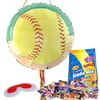 Softball Party Pull String Pinata Kit - Party Supplies