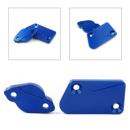 ZS Front Rear Brake Reservoir Fluid Covers Cap for Yamaha YZ125 YZ250 YZ450F WR250F Blue