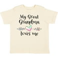 thumbnail image 3 of Inktastic My Great Grandma Loves Me Heart Great Grandchild Boys or Girls Toddler T-Shirt, 3 of 5