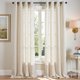 thumbnail image 1 of Cortinas jinchan mezcla de lino semitransparentes 50x275 cm beige, 1 of 9