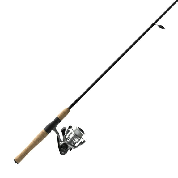Zebco Genesis Spinning Reel and Fishing Rod Combo, 6 Ft. 6 In. 2-Piece Fishing Pole, Size 30 Reel, Changeable Right- or Left-Hand Retrieve, Pre-Spooled with 12-Pound Zebco Line, Silver and Black