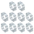 thumbnail image 1 of Unique Bargains 30 Pack 13-15mm Double Ear Hose Clamp, Galvanized Steel Crimp Rings, 1 of 6
