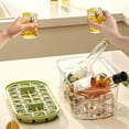 thumbnail image 3 of Indoor Ice Tray with Lid 2-Piece Set Ideal Refrigerator Storage and Quick Ice for Apartments Home Kitchen, 3 of 7