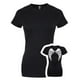 thumbnail image 1 of Grindstore - Camiseta diseño Alas de Ángel para chica mujer (Negro), 1 of 2