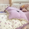 thumbnail image 1 of Romantic Purple Floral Bedding Set, 1 of 10