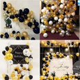 thumbnail image 5 of Geekeo 50th Birthday Black and Gold Balloon Decoration Set, 50 Pieces, 5 of 9