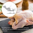 thumbnail image 4 of Advancent Soporte de pollo para barbacoa, cerveza, motocicleta americana divertida, estante de acero inoxidable, herramientas, estante divertido para pollo Cocina y Comedor Marco de pollo Advancent HA007131-03, 4 of 6
