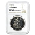 thumbnail image 1 of 1870 Liberty Seated Dollar PF-62 Cameo NGC, 1 of 3
