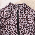 thumbnail image 6 of WAYUTE Girls Swimsuit with Leopard Print and Ruffle Hem Side Front Zipper Design One Piece Bathing Suit Water Activities, 6 of 6