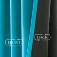 thumbnail image 3 of Top Finel 100% Blackout Velvet Pleated Window Shades, 52 x 108 Inch, Green, 3 of 9